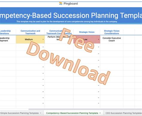 Deped Succession Plan Template